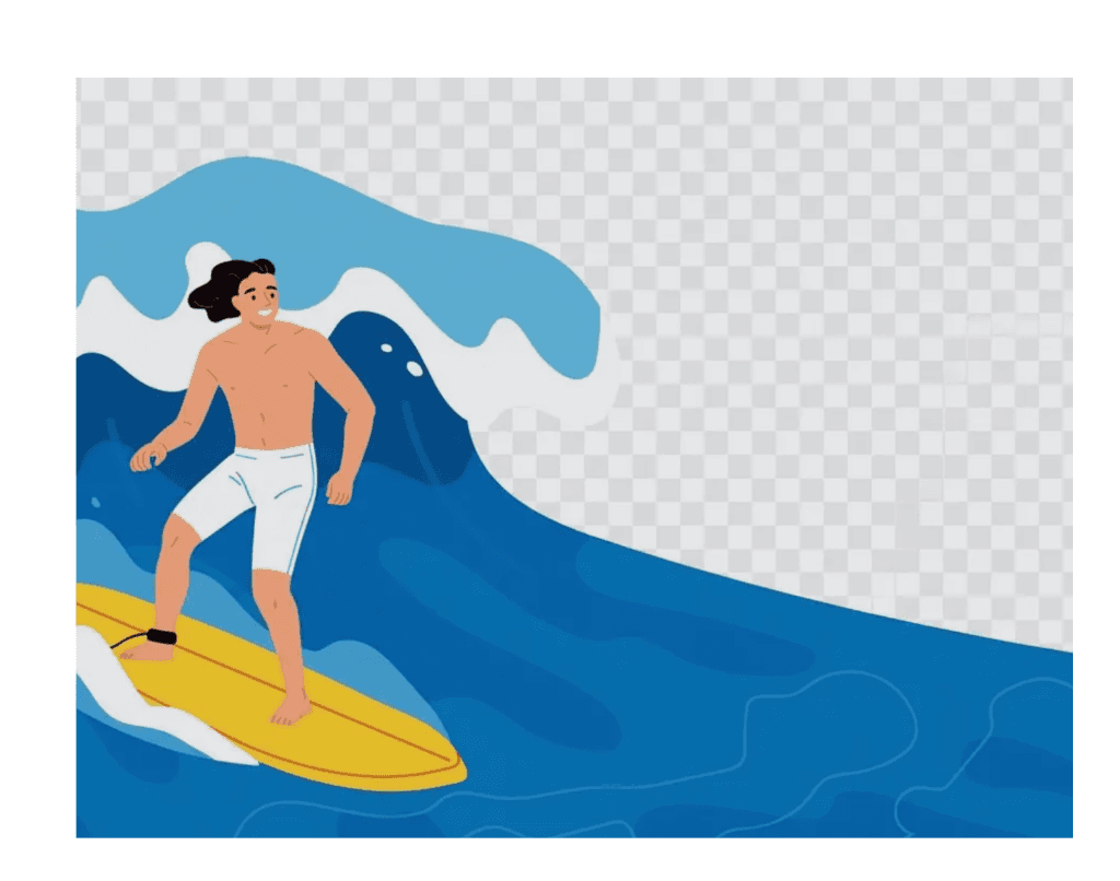 Surfer Growth Illustration